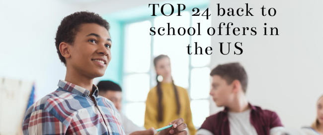 TOP 24 back to school offers in the US