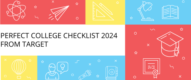 Perfect College Checklist 2024 from Target