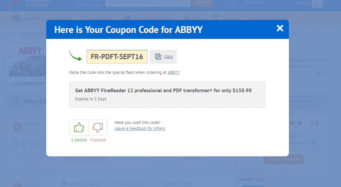 abbyy finereader pro coupon code