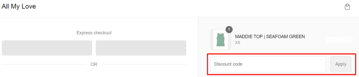 How to use All My Love promo code