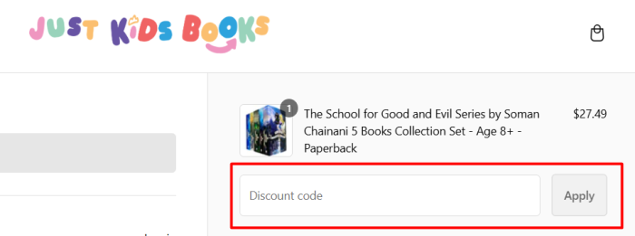 How to use American Bookworm promo code