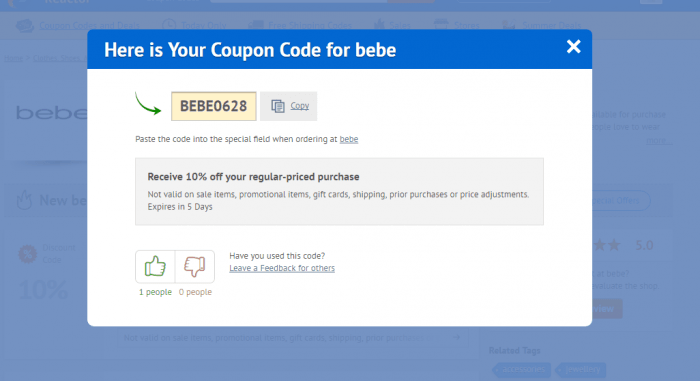 Bebe Promo Code 21 Up To Off Discountreactor