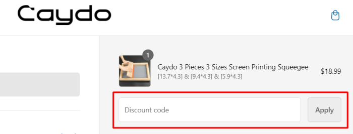 How to use Caydo promo code