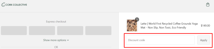 How to use Cork Collective promo code