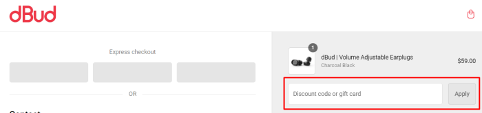 How to use dBud promo code