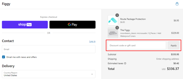 How to use Figgy promo code