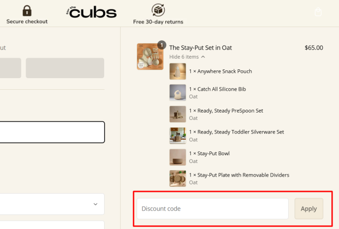 How to use For the Cubs promo code