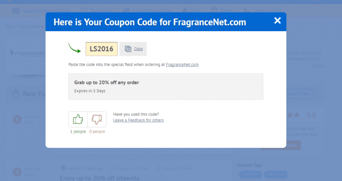 35 coupon for fragrancenet