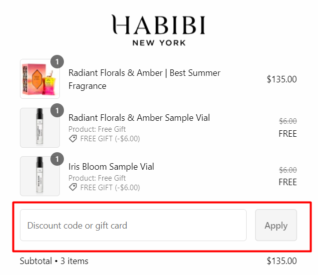 How to use Habibi New York promo code