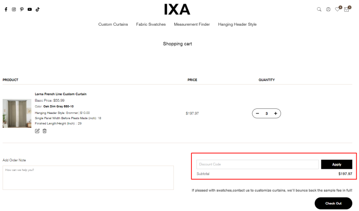 How to use IXA promo code