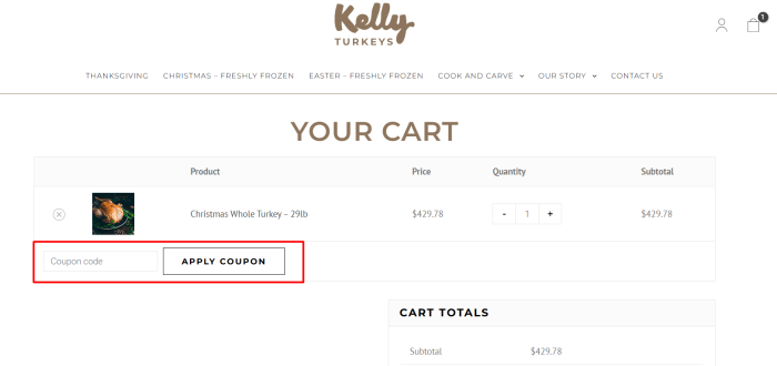 How to use KellyBronze promo code