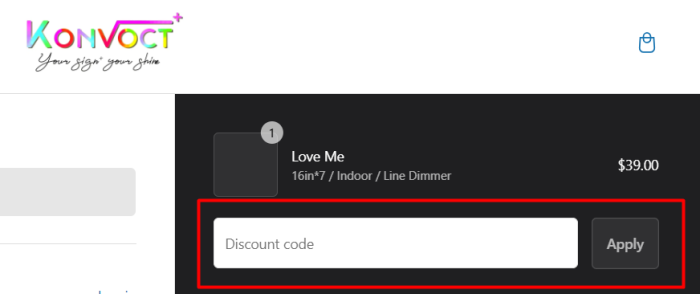 How to use Konvoct promo code