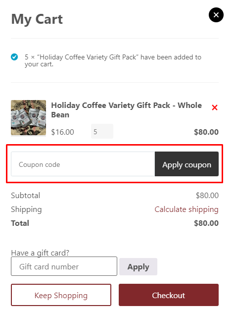 How to use Liberty Beans Coffee promo code