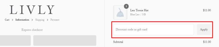 How to use Livly promo code