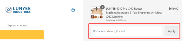 How to use Lunyee promo code