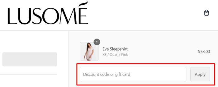 How to use Lusome promo code