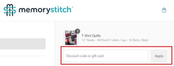 How to use MemoryStitch promo code