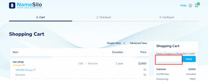 NameSilo Promo Codes 1 OFF Coupon In January 2024