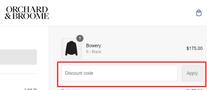 How to use Orchard & Broome promo code