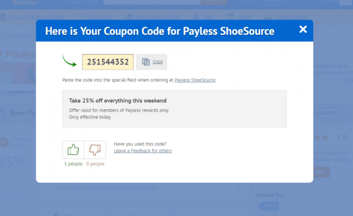 payless shoesource coupon