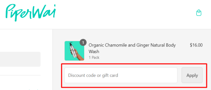 How to use PiperWai promo code