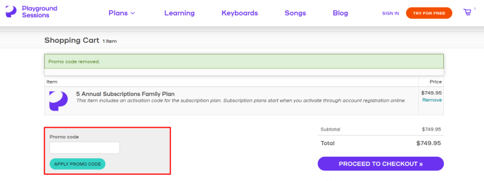 How to use Playground Sessions promo code