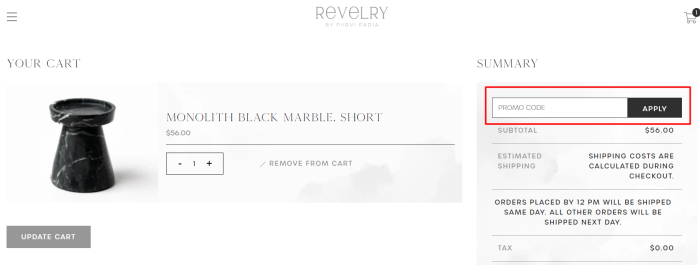 How to use Revelry promo code