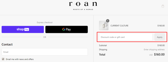 How to use Roots of a Nomad promo code