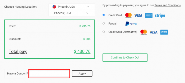 How to use StableHost promo code