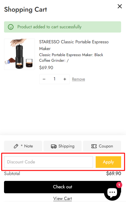 How to use STARESSO promo code