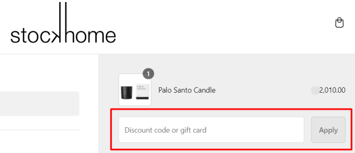 How to use Stockhome promo code