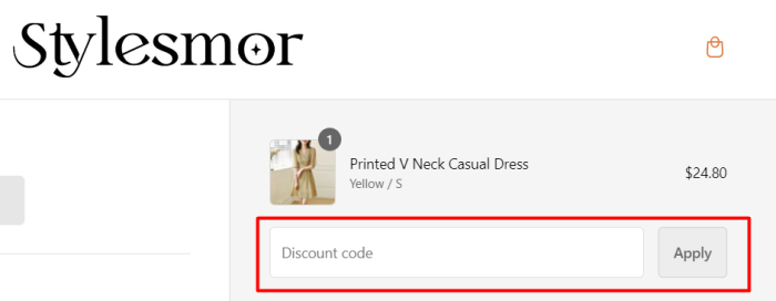 How to use Stylesmor promo code