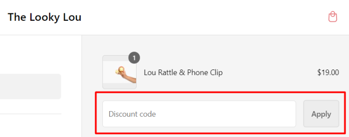 How to use TheLookyLou promo code