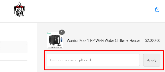 How to use Warrior Willpower promo code